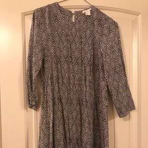 H&M Black & White Shirt Dress